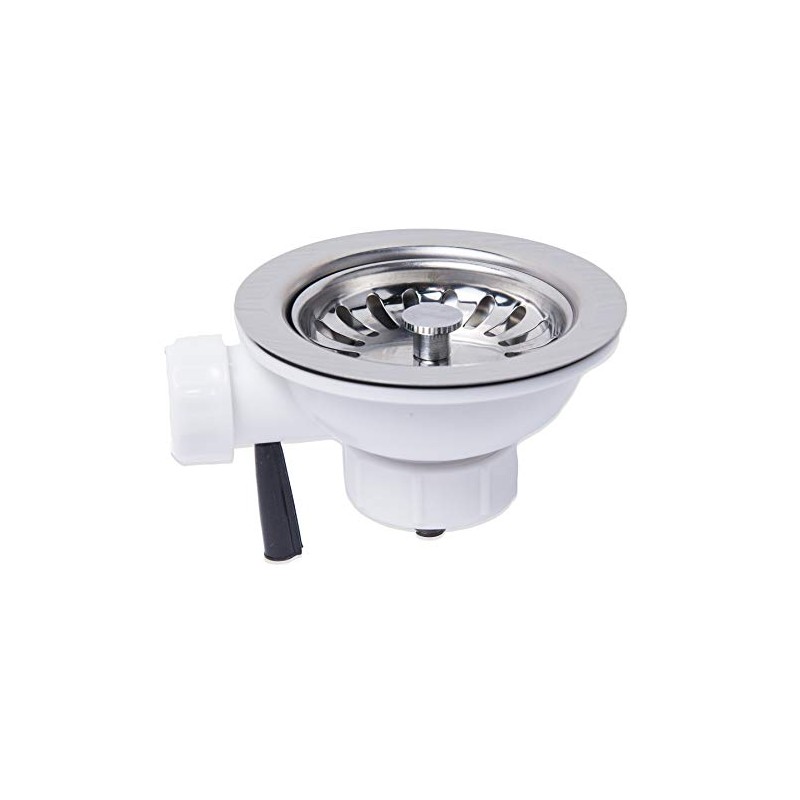 NRG 90mm Stainless Steel Kitchen Basket Strainer Sink Waste Drainer