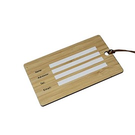 Bamboo Suitcase Tag Environmentally Friendly Sustainable