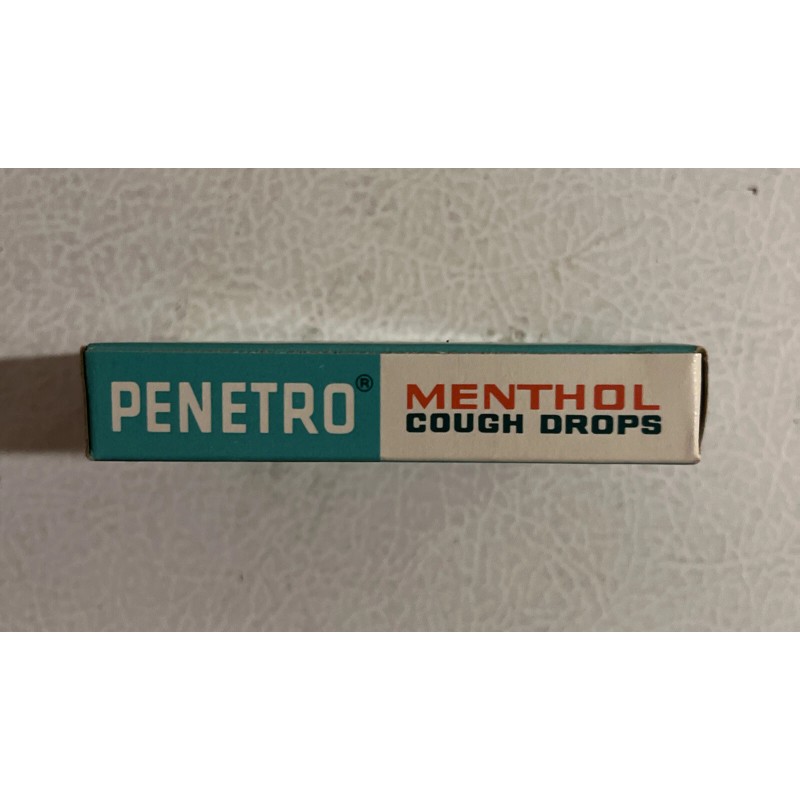 Penetro Vintage Unopened Penetro 6 Cent Cough Drop Box Sealed