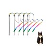 Gudaci Interactive cat Toy, cat Wand String, Colorful Fabric Ribbon