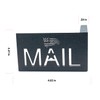 Black FLAG + MAIL Design Mailbox Flag Solution, 4.02" x