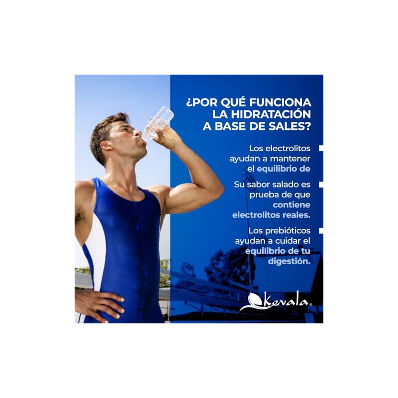 Kevala Electrolitos Sin Azúcar | Vitamina C y Prebióticos |