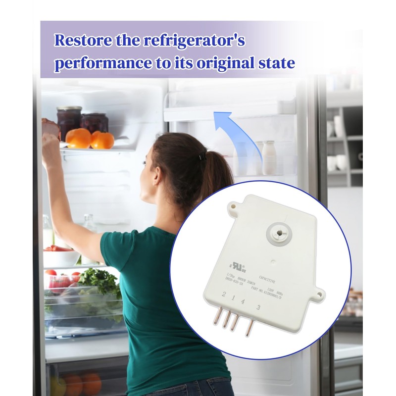 5304526183 Refrigerator Defrost Timer Compatible with Frigidaire White Westinghouse,Replaces 5304522331,4960382,AP7014390,PS16227343,EAP16227343