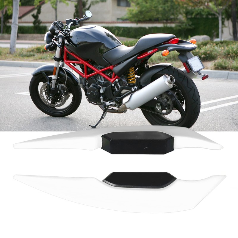 1 Pair Motorcycle Winglets, Universal Aerodynamic Wing Spoiler for Motorcycle,