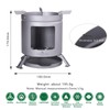 Boundless Voyage Outdoor Camping Titanium Wood Stove With Foldable Stands