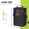 Tirrinia 4 Bottle Wine Gift Tote Carrier - Leakproof &