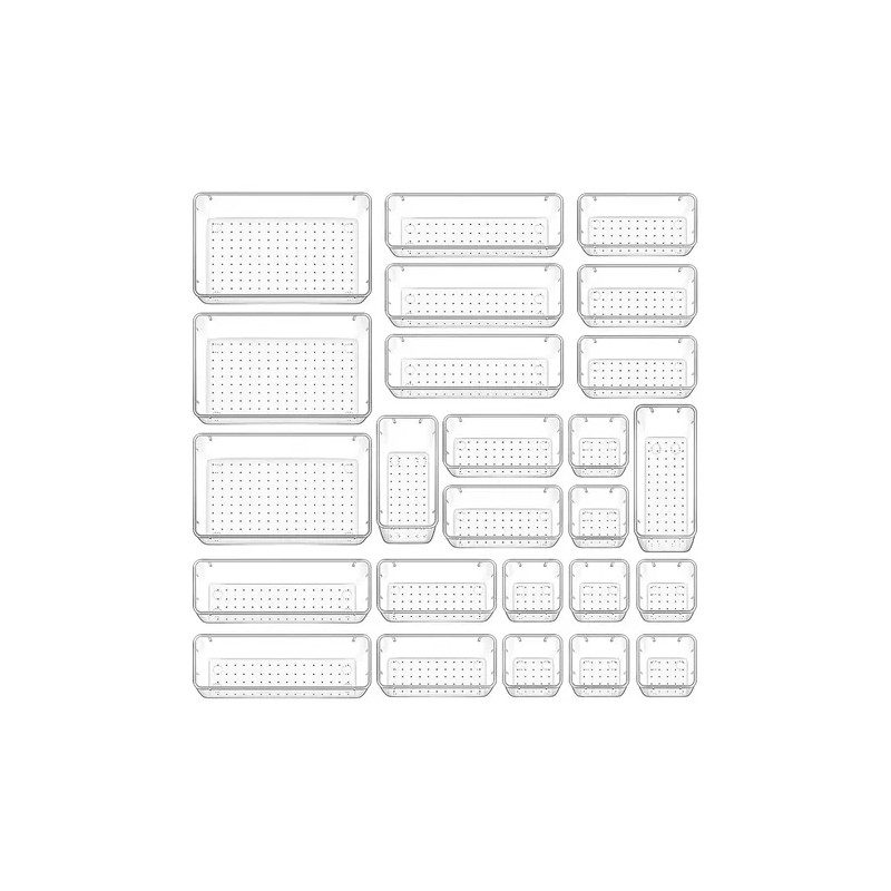 Organizador De Cajones Joyas Maquillaje 25 Pzas De Plástico