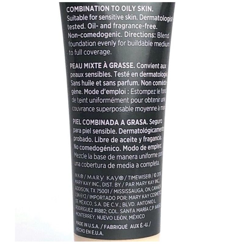 Mary Kay Timewise Matte 3D Foundation Ivory C110