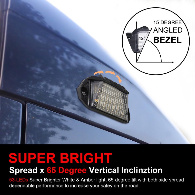 POVTOR RV Exterior LED Light, 39 LED Porch Light With
