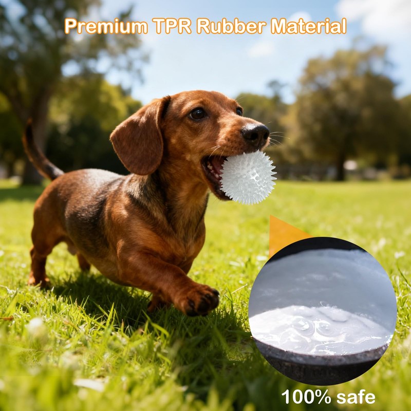 petizer 6 Pack 3.5’’ Glow in The Dark Dog Balls