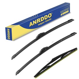 3 wipers Replacement For Toyota Rav4 2006 2007 2008 2009 2010 2011 2012 Original Equipment Windshield Wiper Blades Set 24"+17"+12" (Set of 3) U/J HOOK