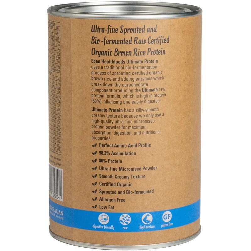 Eden Healthfoods Ultimate Protein Sprouted Brown Rice Vanilla 1kg
