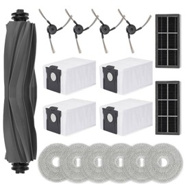 18 PCS Accessories for Dreame X40 Ultra Robot Vacuum, Replacement Parts Main Brush, Side Brush, Filter, Mop Pad, Dust Bag
