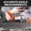Saker Miter Saw Protractor|7-Inch Aluminum Protractor Angle Finder Featuring Precision