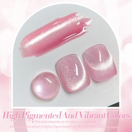 Born Pretty Cat Magnetic Eye Gel Jelly Pink Glitter