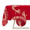 TTQYFNM 60x102inches Dragon Rectangle Tablecloth Traditional Flying Mascot Animal Chinese