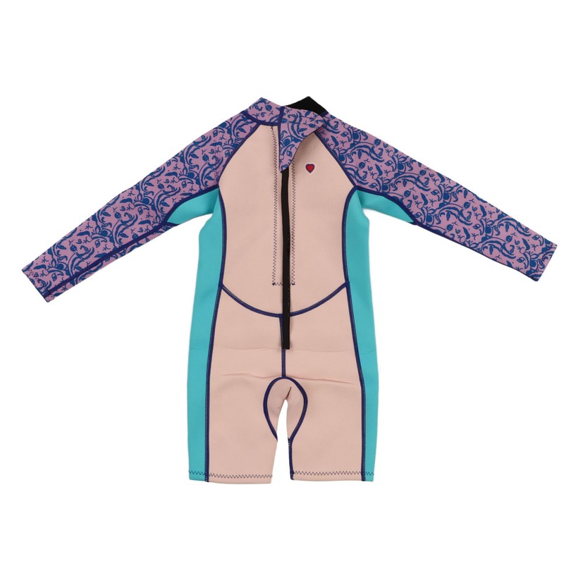 Long Sleeve Shorts Kids Wetsuit 2.5MM Neoprene Toddler Winter Surfing