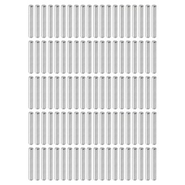 sourcing map 100Pcs 3mm x 20mm Dowel Pins, 304 Stainless Steel Cylindrical Shelves Support Pegs Locating Pin Shelf Fasten Elements for Bookshelf Cabinet Furniture Component (GB119), Silver