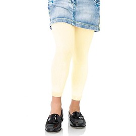 Kids Fashion Girls Microfiber Semi-Opaque Footless Tights 40 Denier (8-10 Years (134cm), Ecru)