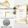 6Pack 5 x 7 Clear Acrylic Sign Holder with Gold