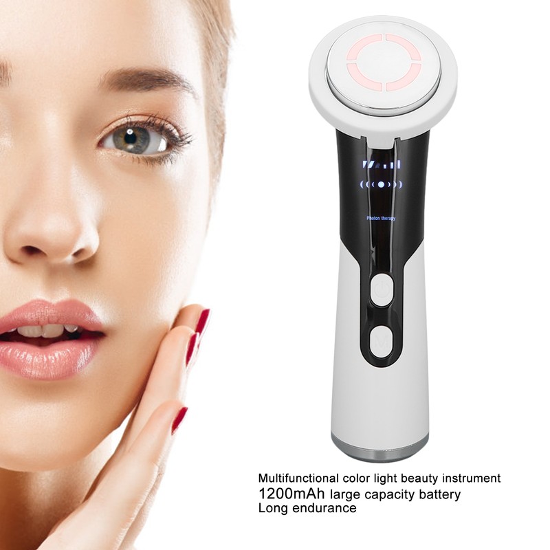 Facial Massage Cleansing Skin Rejuvenation Machine Adjustable Red Blue Light