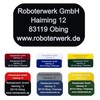 Roboterwerk Drone Marking Signs with Laser Engraving, Aluminium, 31 x