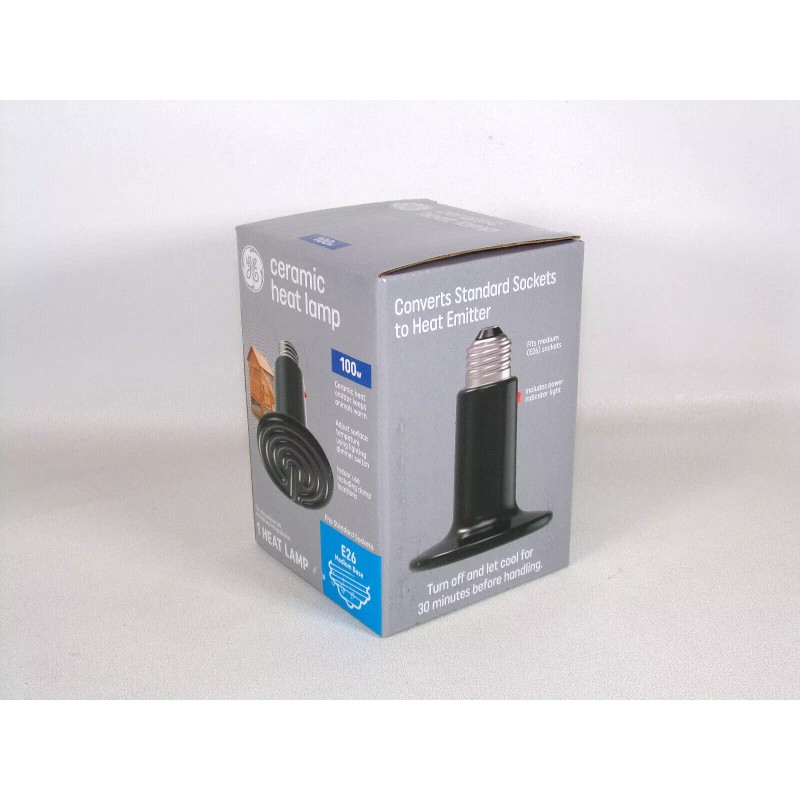 General Electric GE 100W Ceramic Heat Lamp 93130228, Chick Heat