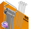 4happy Set of 60 roulade needles, stainless steel, length 10