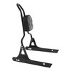 TCT-MOTORPARTS Black Detachable Passenger Backrest Sissy Bar Fits for Harley