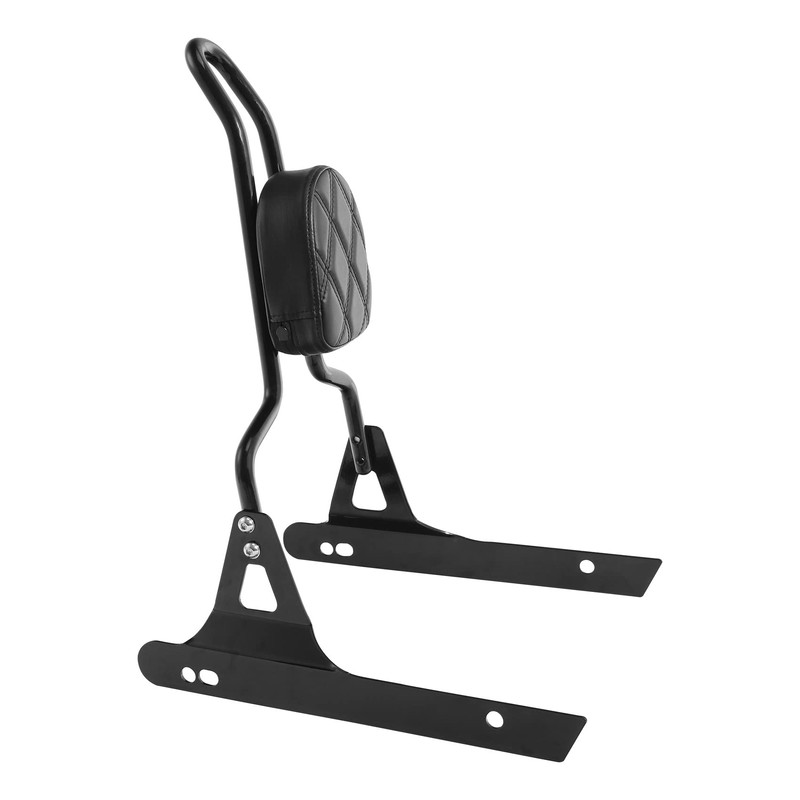 TCT-MOTORPARTS Black Detachable Passenger Backrest Sissy Bar Fits for Harley