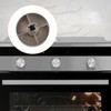 Set of 6 Metal Gas Hob Knobs 6mm Universal for