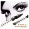 Brocha Doble Para Ceja Cepillo Pestañas 2 Cabezas Maquillaje