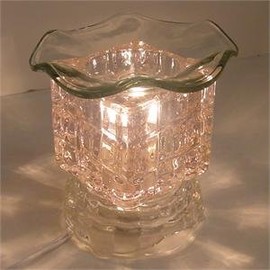 BucketCart Clear Glass Electric Oil Burner BCE654354DCML