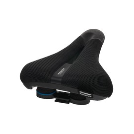 Terry Fisio ClimaVent Gel Max Men Saddle with Light FeC Steel Frame and ClimaVent Outer Material in Black, Seat Width: 12 cm - 15 cm, 423 003 71