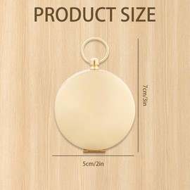 GLADFRESIT Camping Survival Compass, Dark Night Military Compass, Vintage Design