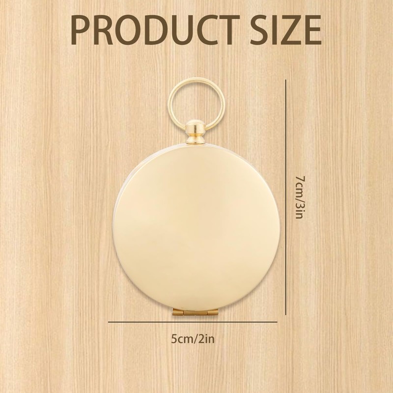 GLADFRESIT Camping Survival Compass, Dark Night Military Compass, Vintage Design