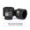 CASOMAN 1/2'' Drive Spindle Axle Nut Impact Socket Set, 6