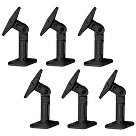 Iron Mounts Black - 6 Pack Lot - Universal Wall or Ceiling Speaker Mounts Brackets fits BOSE