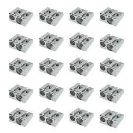 FABER-CASTELL 205236 - Metal Sharpener Small, 20 Double Sharpeners, Sharpener Thick and Thin Pens