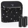 Accmor Bling Car Trash Can with Lid, Mini Auto Garbage