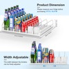 Dayacoco Drink Organizer for Fridge,Self Pushing Fridge Drink Organizer,Automatic Drink