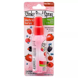 Stinky Bowl Spray 4 Stinky Bowl Spray Odor Preventer Eliminates Bad Smells Berry Blast 1.85 oz ea