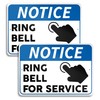 2 PC Ring Bell for Service Signs - 7x10 inches