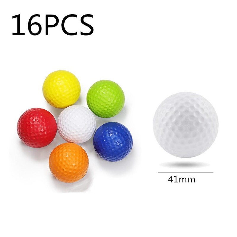 Wanfoou Foam Golf Balls - 16 Pack 42mm Practice Balls