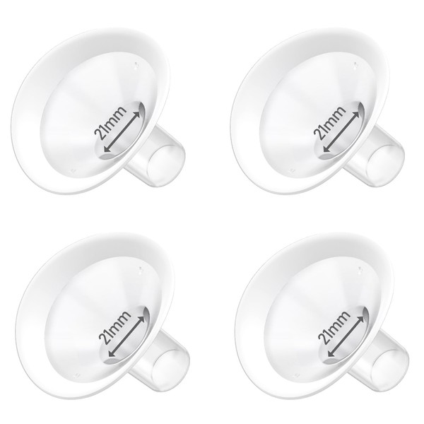 4pc 21mm Oval Flanges Shields Built-in Soft Edges Compatible with