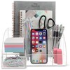 My Space Organizers Clear Acrylic Desk Oganizer, 9 Compartments, Office