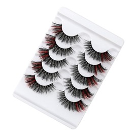 Baluue 5pairs False Eyelashes for Party Makeup Natural Look Extensions for Women Reusable Lash Decor for Daily Use for Home and Salon