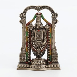 Veronese Design 3 3/8" Lord Balaji Venkateswara Hindu God Resin Sculpture Idol