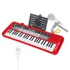 RIVVTA 49-Key Electric Piano Keyboard Portable Piano Learning Instrument -