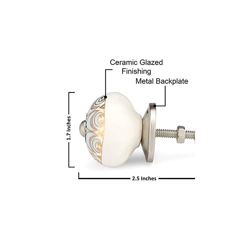 ATCUSA Gold Dresser Knobs for Cabinets and Drawers - Classical